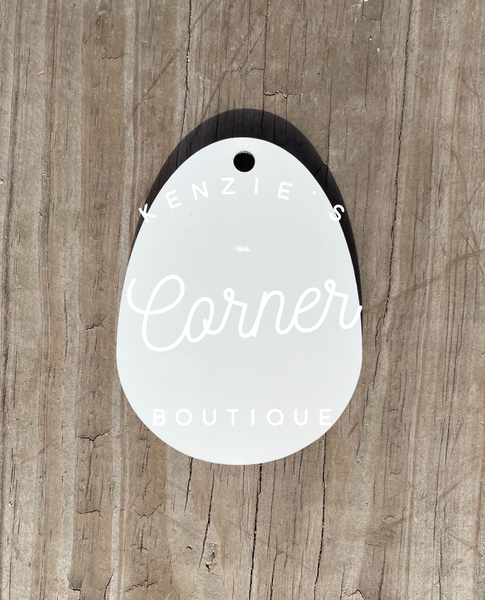 Blank sublimation MDF Easter basket tags