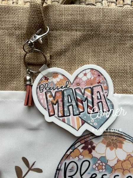 Blank Acrylic heart keychain