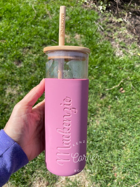 Not for sublimation Blank 17 oz glass water bottles with silicon sleeve