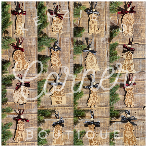 Personalized Dog ornament