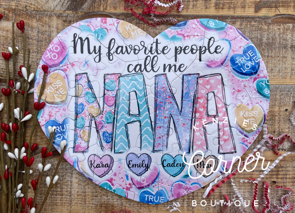 Blank sublimation HEART puzzle 52 pieces