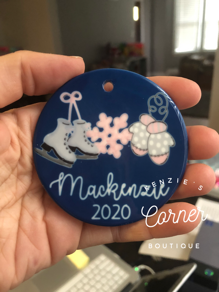 Blank sublimation Ceramic ornaments or Easter tags