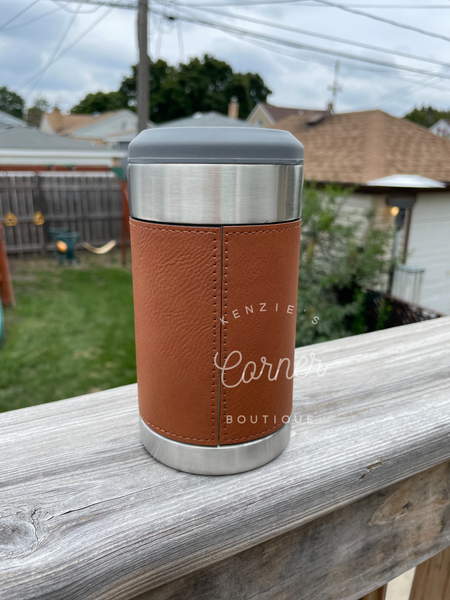 Blank 4-in-1 laserable leatherette can cooler