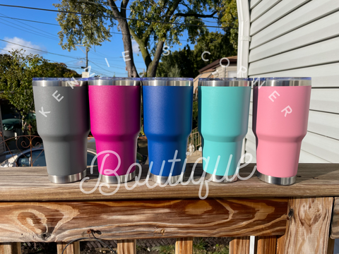 Blank powder coated 30 oz tumbler