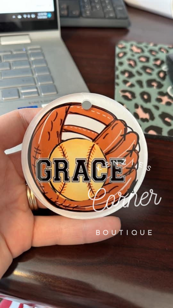 Blank Acrylic circle tag