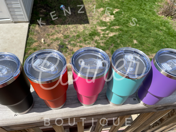 Blank powder coated 30 oz tumbler