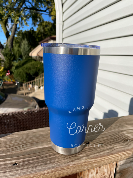 Blank powder coated 30 oz tumbler