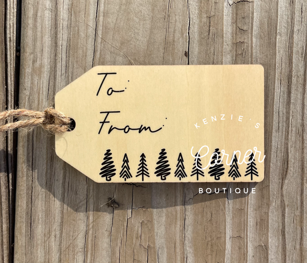 Blank Tag wood sublimation ornament