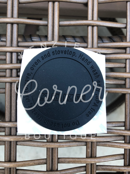 Blank rubber sticker for bottom of tumblers for sublimation