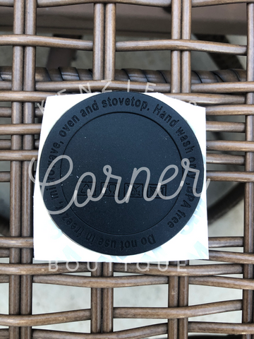 Blank rubber sticker for bottom of tumblers for sublimation