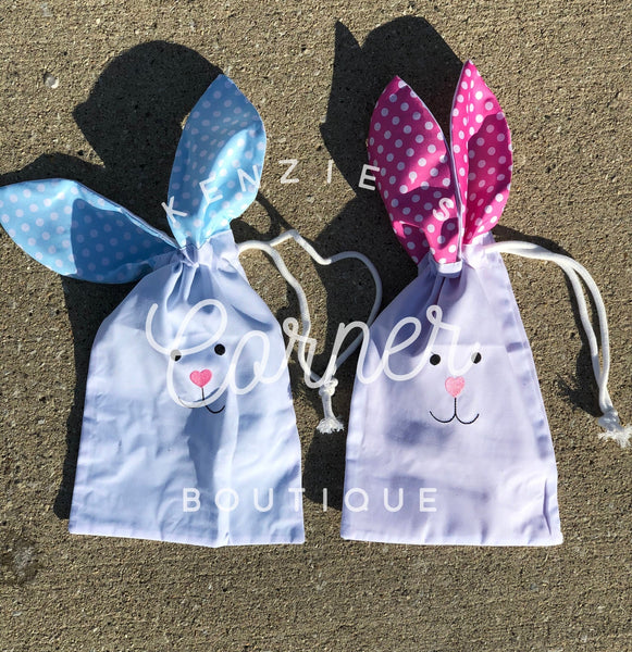 Blank sublimation polka dot Bunny bag