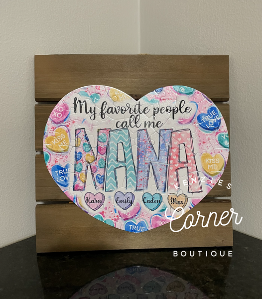 Blank sublimation HEART puzzle 52 pieces