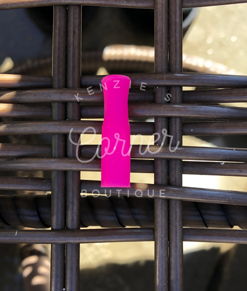 Blank silicon straw cover for the metal straws