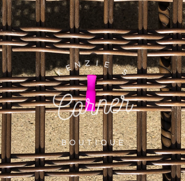 Blank silicon straw cover for the metal straws