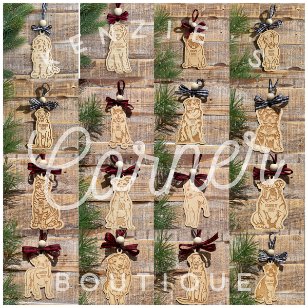 Personalized Dog ornament