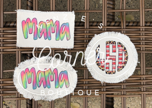 Blank patches for sublimation