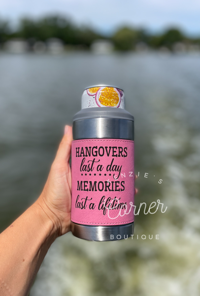 Blank 4-in-1 laserable leatherette can cooler