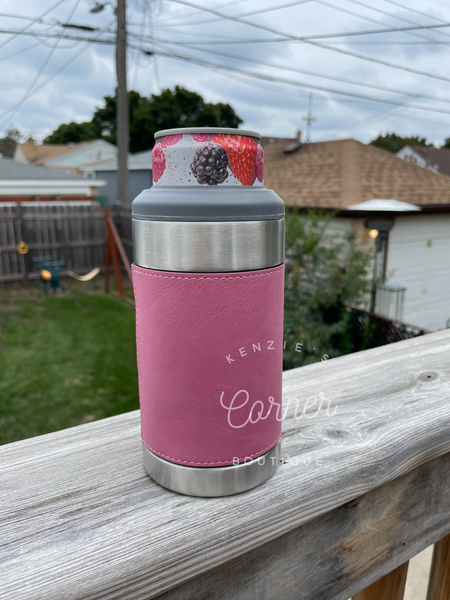 Blank 4-in-1 laserable leatherette can cooler