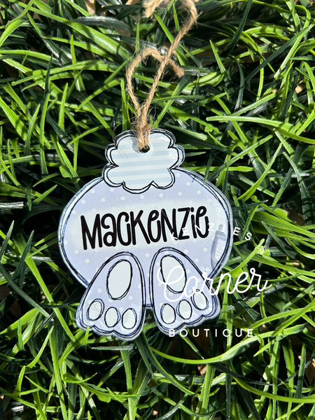 Blank Acrylic bunny tail tag