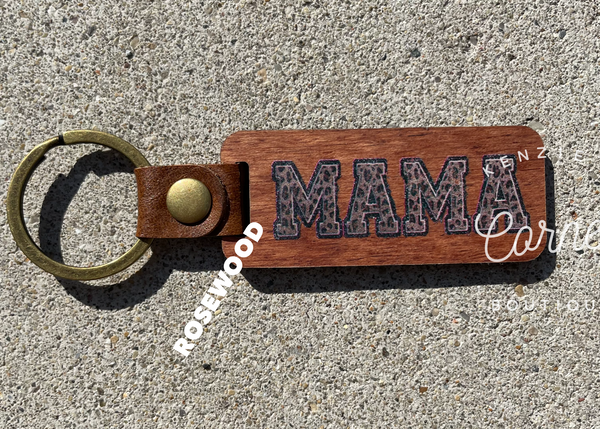 Blank wooden keychains for laser engraving