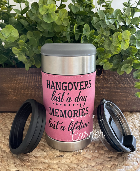 Blank 4-in-1 laserable leatherette can cooler