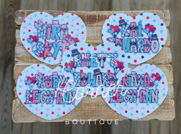 Blank sublimation HEART puzzle 52 pieces