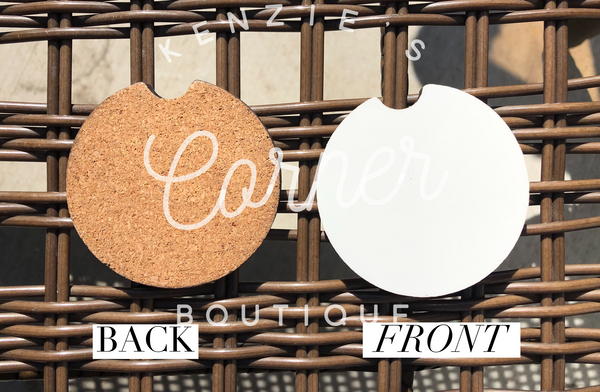 Blank sublimation MDF CAR coasters (2)