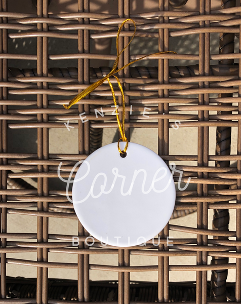 Blank sublimation Ceramic ornaments or Easter tags