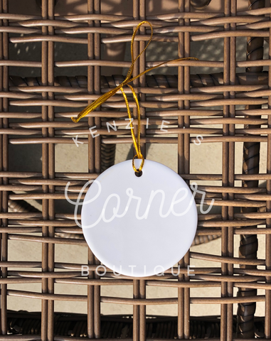 Blank sublimation Ceramic ornaments or Easter tags