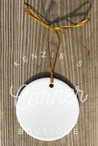 Blank sublimation Ceramic ornaments or Easter tags