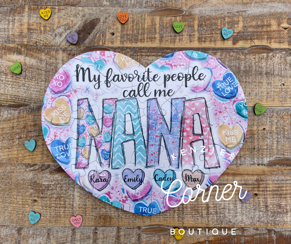 Blank sublimation HEART puzzle 52 pieces