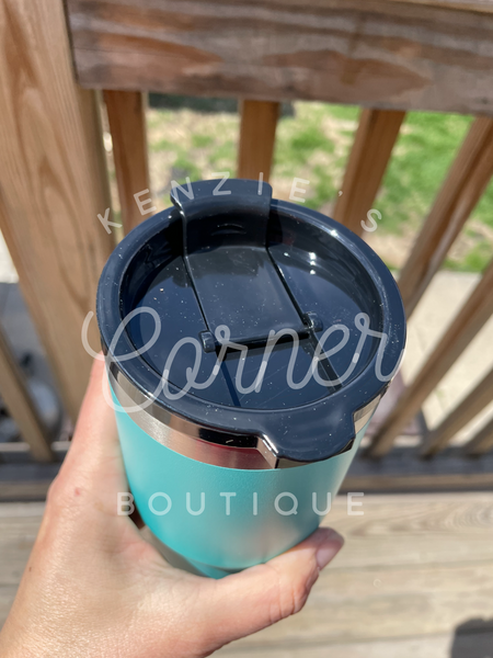 Blank powder coated 4-in-1 can cooler tumbler