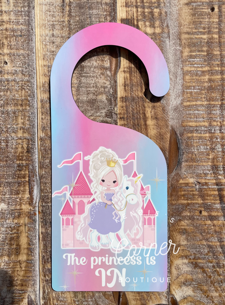 Blank MDF double sided door KNOB hanger (lot of 3)