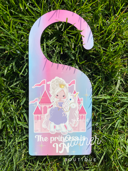 Blank MDF double sided door KNOB hanger (lot of 3)