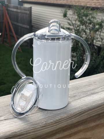 No bottom seam Blank 12 oz straight 2 LIDS sippy cup tumbler for sublimation