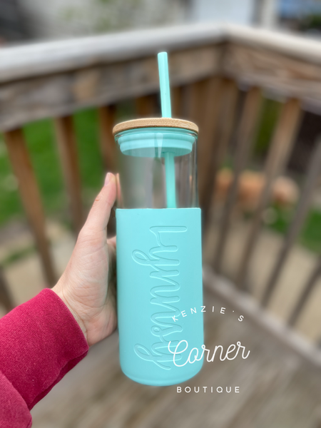 Not for sublimation Blank 22 oz glass water bottles with silicon sleeve