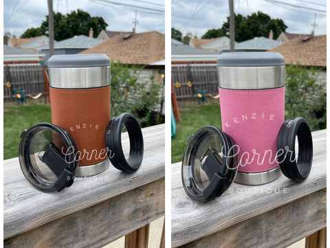 Blank 4-in-1 laserable leatherette can cooler