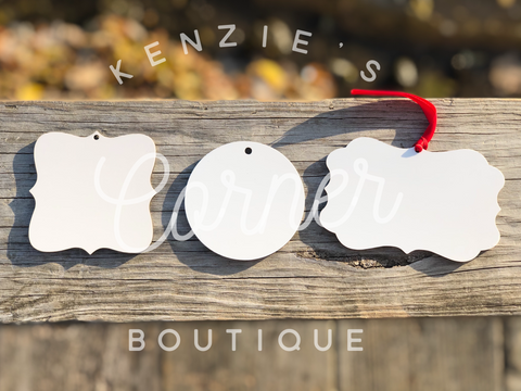 Blank sublimation MDF ornaments or Easter tags