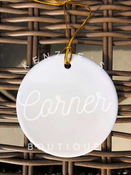 Blank sublimation Ceramic ornaments or Easter tags