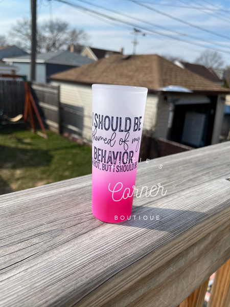 Blank 3 oz sublimation shot glass