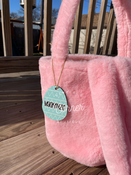 Blank sublimation MDF Easter basket tags