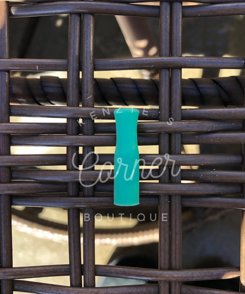 Blank silicon straw cover for the metal straws