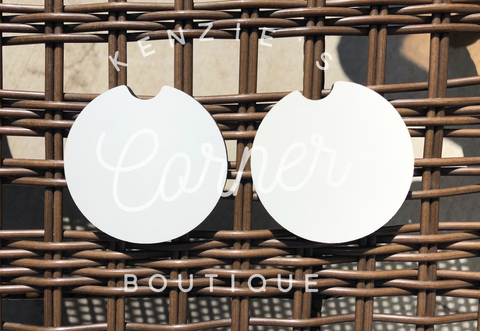 Blank sublimation MDF CAR coasters (2)