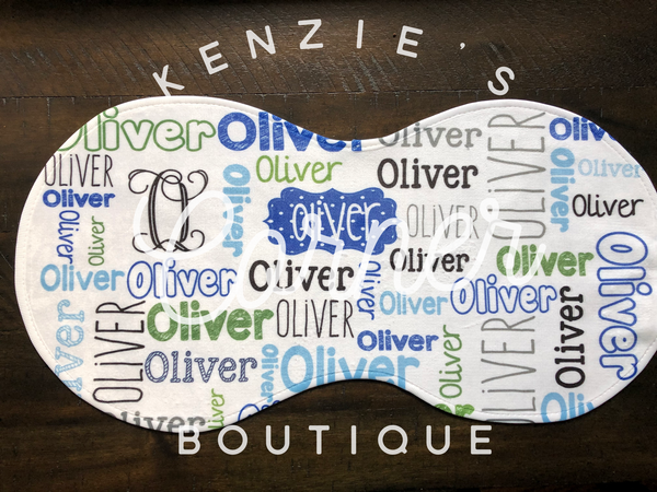 Custom made baby Burp cloth