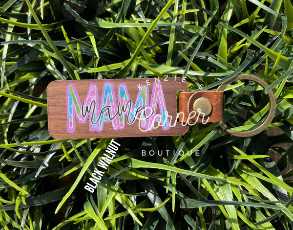 Blank wooden keychains for laser engraving