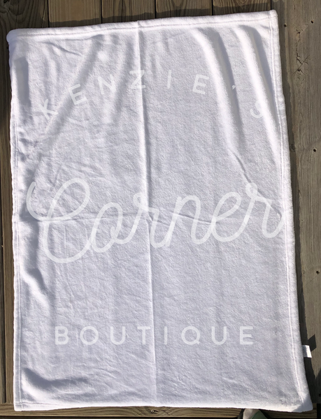 Blank sublimation white blanket 40x30 aprox.