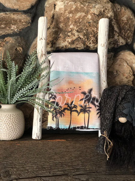 Blank sublimation waffle weave tea/kitchen/hand towel