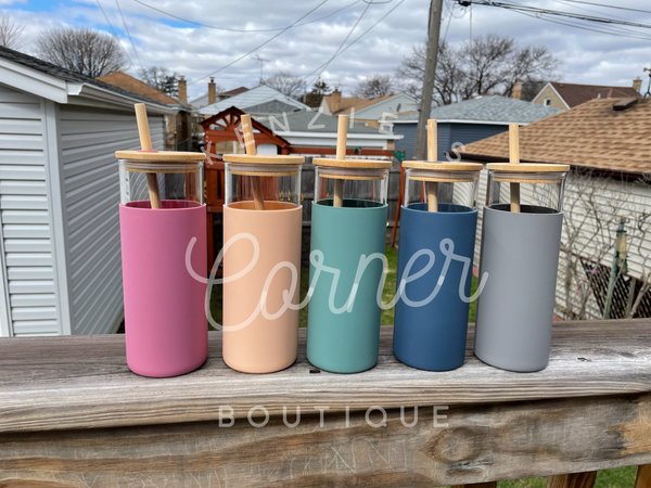 Not for sublimation Blank 17 oz glass water bottles with silicon sleeve