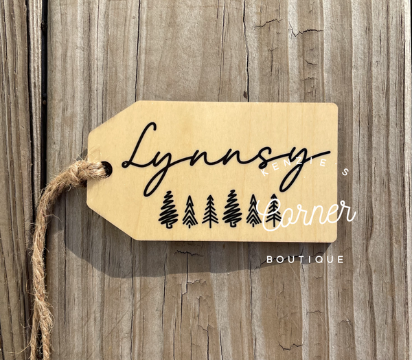 Blank Tag wood sublimation ornament