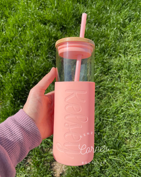 Not for sublimation Blank 22 oz glass water bottles with silicon sleeve